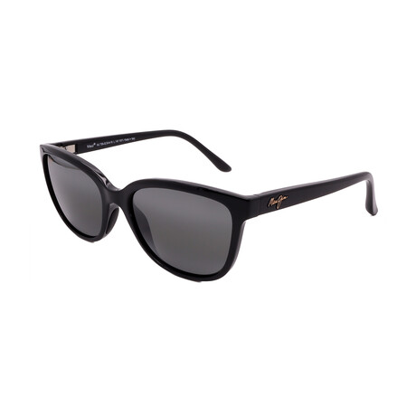 Maui Jim // Men's // 758-02 Honi Square Sunglasses // Black + Grey Mirror Polarized