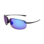 Maui Jim // Men's // B456-14A Hookipa Pilot Sunglasses // Translucent Grey + Mirror Grey Polarized