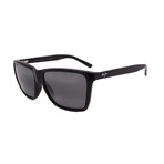 Maui Jim // Men's //864-02 Cruzem Square Sunglasses // Black + Grey Mirror Polarized