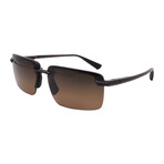 Maui Jim // Men's // HS626-10A Laulima Pilot Sunglasses // Dark Havana + Brown Polarized