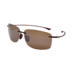 Maui Jim // Men's // H443-26M Hema Pilot Sunglasses // Matte Brown + Brown Polarized