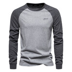 Long Sleeve Raglan T-Shirt // Gray (M)