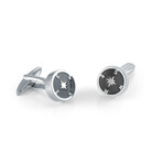 Black Stainless Steel // North Star // Cufflinks