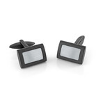 Black Stainless Steel // Rectangular // Cufflinks