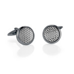 Black Stainless Steel // Golfball / Cufflinks