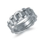 Stainless Steel // Brushed Center // RX Design // 8 mm Ring (9)