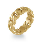 Gold Stainless Steel // Curban // 8 mm Ring (9)