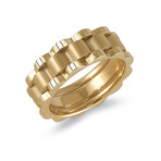 Gold Stainless Steel // Brushed Center // RX Design // 8 mm Ring (10)