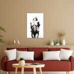 Nude Woman Charcoal Study 53 Print on Acrylic by Ashvin Harrison (16"H x 24"W x 0.25"D)