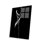 Silhouette Of Nude Woman Print on Acrylic by Johan Swanepoel (16"H x 24"W x 0.25"D)