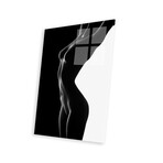 Nude Black Versus White II Print on Acrylic by Johan Swanepoel (16"H x 24"W x 0.25"D)