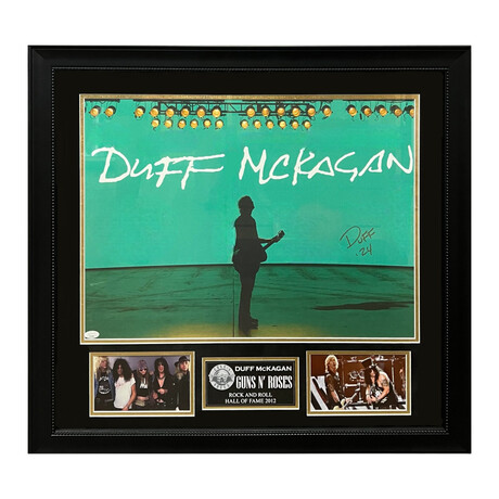 Duff McKagan // Guns N' Roses // Autographed Photograph + Framed