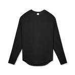 Long Sleeve Crewneck T-Shirt // Black (XS)