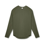 Long Sleeve Crewneck T-Shirt // Army Green (XS)