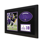 Justin Jefferson // Minnesota Vikings // Framed Signable and Image // NFL Officialy Licensed