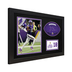 Justin Jefferson // Minnesota Vikings // Framed Signable and Image // NFL Officialy Licensed