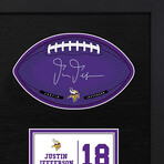 Justin Jefferson // Minnesota Vikings // Framed Signable and Image // NFL Officialy Licensed