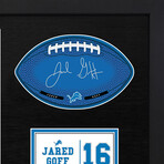 Jared Goff // Detroit Lions // Framed Signable and Image // NFL Officialy Licensed