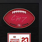 Christian McCaffrey // San Francisco 49ers // Framed Signable and Image // NFL Officialy Licensed