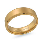 Old Stainless Steel Brushed Polished Bevel Edge // 6.5mm Ring (13)