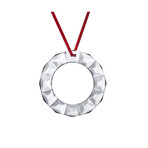 Baccarat Crystal Noel Wreath Ornament // 2019 // Clear