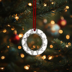 Baccarat Crystal Noel Wreath Ornament // 2019 // Clear