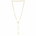 14K Yellow Gold Rosary Necklace // 20" // New