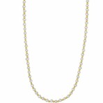 14K Yellow Gold + Pearl Bead Necklace // 18" // New