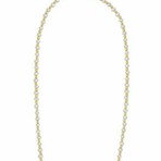 14K Yellow Gold + Pearl Bead Necklace // 18" // New