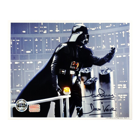 David Prowse // Original Darth Vader // Framed and Signed Star Wars 8x10