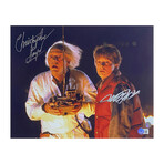 Michael J. Fox/Christopher Lloyd // Back to the Future // Autographed 11X14 Photo with Remote