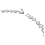 Swarovski Crystal + Rhodium-Plated Una Angelic Tennis Necklace // 14.875" // New