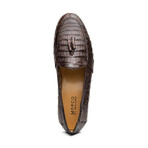 Bianchi // Caiman Fuscus Tassel Loafers // Brown (US: 9)