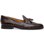 Bianchi // Caiman Fuscus Tassel Loafers // Brown (US: 9)