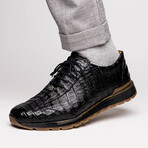 Alonzo // Caiman Fuscus Sneakers // Black (US: 9.5)