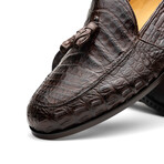 Bianchi // Caiman Fuscus Tassel Loafers // Brown (US: 9)