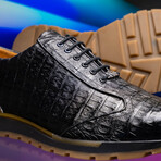 Alonzo // Caiman Fuscus Sneakers // Black (US: 9.5)