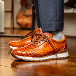 Alonzo // Caiman Fuscus Sneakers // Cognac (US: 8.5)