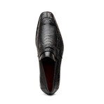 Fangio // Ostrich + Ostrich Leg Loafers // Black (US: 8)