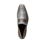 Fangio // Ostrich + Ostrich Leg Loafers // Serpentine Grey (US: 11.5)