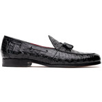 Bianchi // Caiman Fuscus Tassel Loafers // Black (US: 11.5)