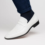 Fangio // Ostrich + Ostrich Leg Loafers // White (US: 8)