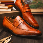 Fangio // Ostrich + Ostrich Leg Loafers // Cognac (US: 9)