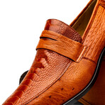 Fangio // Ostrich + Ostrich Leg Loafers // Cognac (US: 9)