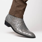 Giorgio // Ostrich Chelsea Boot // Serpentine Grey (US: 9)