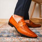 Fangio // Ostrich + Ostrich Leg Loafers // Cognac (US: 9)