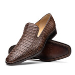 Trento // Caiman Fuscus Loafers // Brown (US: 7)