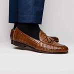 Bianchi // Caiman Fuscus Tassel Loafers // Bay Apache (US: 10.5)