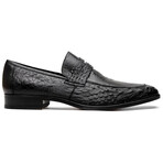 Fangio // Ostrich + Ostrich Leg Loafers // Black (US: 8)