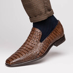 Trento // Caiman Fuscus Loafers // Brown (US: 7)